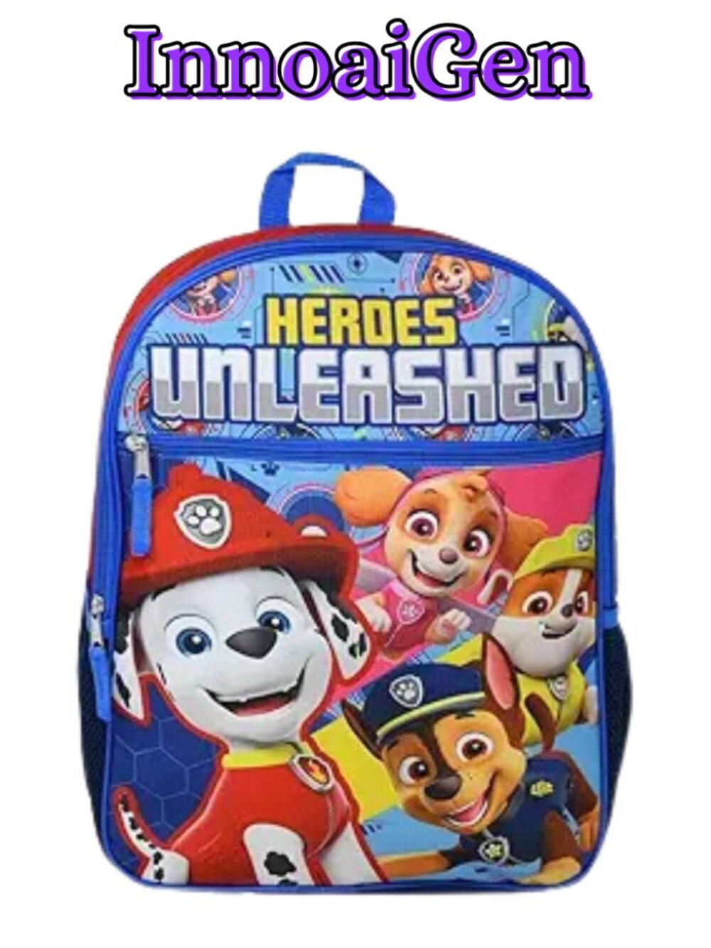 Paw Patrol Heroes Unleashed Backpack Marshall Chase Skye Kids School Bag New Tag